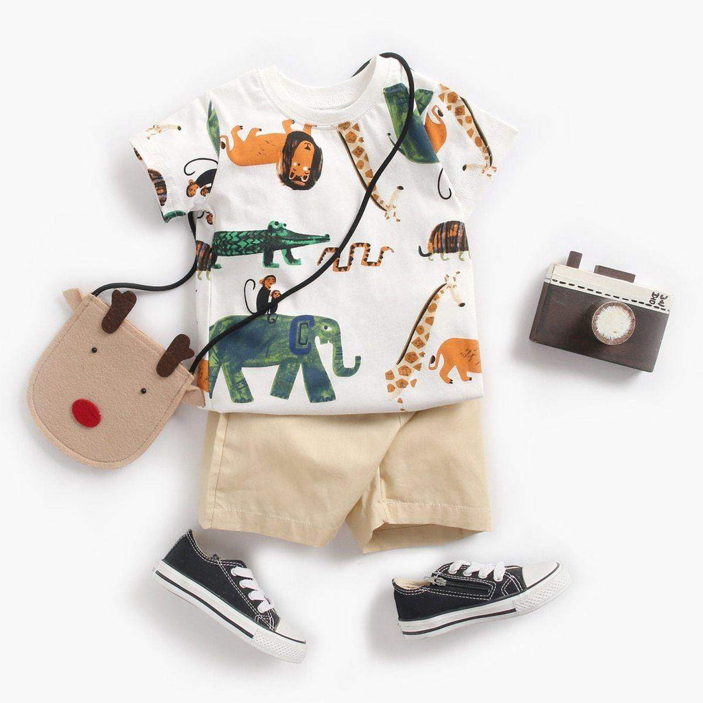 Conjunto Camiseta + Short Bebê Menino Cartoon-Attena Baby Shop-conjunto menino,lançamentos,menino