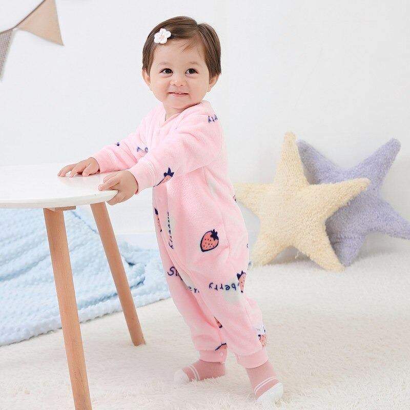 Macacão Soft de Pelúcia para Bebê Abertura Total| 1-18 Meses-Internacional-bichinhos,estampado,fleece,inverno,macacão bebe,macacão infantil,macacão menina,macacão menino,menina,pelúcia,roupa bebe,roupa menina,unisex