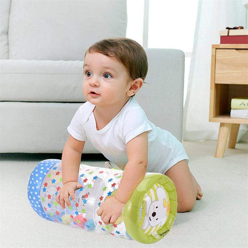 Rolo Inflável para Bebês l 6 Meses a 2 Anos-brinquedo para bebê,rolo inflável bebê,rolo inflável interativo,Rolo Inflável para bebês