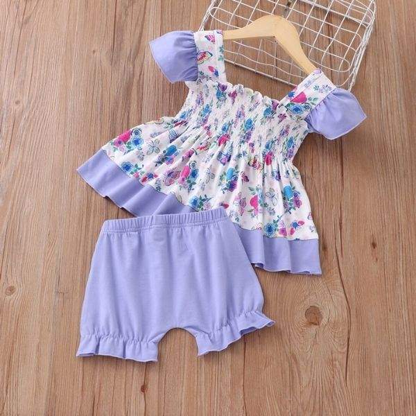 Conjunto Vestido com Tapa Fralda Floral e Frutinhas Bebê Menina Verão | 6-24 Meses-conjunto,Conjunto Menina Verão Alcinha,floral,flores,frutinha,menina