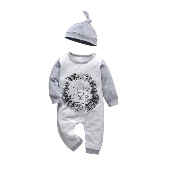 Conjuntos Divertidos Macacão Bichinhos + Gorro Bebê Menino | 0-18 Meses-bebê menino,bebê menino 0-3 meses,bebê menino 12-18 meses,bebê menino 3-6 meses,bebê menino 6-9 meses,bebê menino 9-12 meses,macacão bebê,macacão bebê algodão,macacão bebê estampado,macacão bebê inverno,macacão bebê manga longa,macacão bebê menino,macacão bebê quentinho