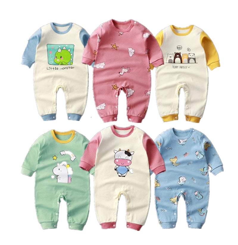 Macacão de Bebê Manga Longa Algodão Pijama Menina Menino | 0-18 Meses-macacão de bebê,Macacão de Bebê Algodão,Macacão de Bebê bichinhos,Macacão de Bebê estampado,Macacão de Bebê Manga Longa,Macacão de Bebê Manga Longa Algodão,Macacão de Bebê Pijama,PIJAMA DE Bebê de algodão,Recém-nascidos