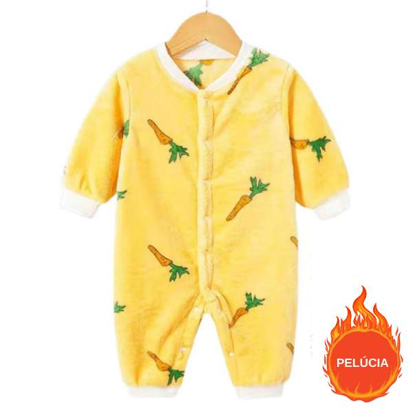 Macacão Soft de Pelúcia para Bebê Abertura Total| 0-18 Meses-bichinhos,estampado,fleece,inverno,macacão bebe,macacão infantil,macacão menina,macacão menino,menina,menino,pelúcia,roupa bebe,roupa menina,unisex