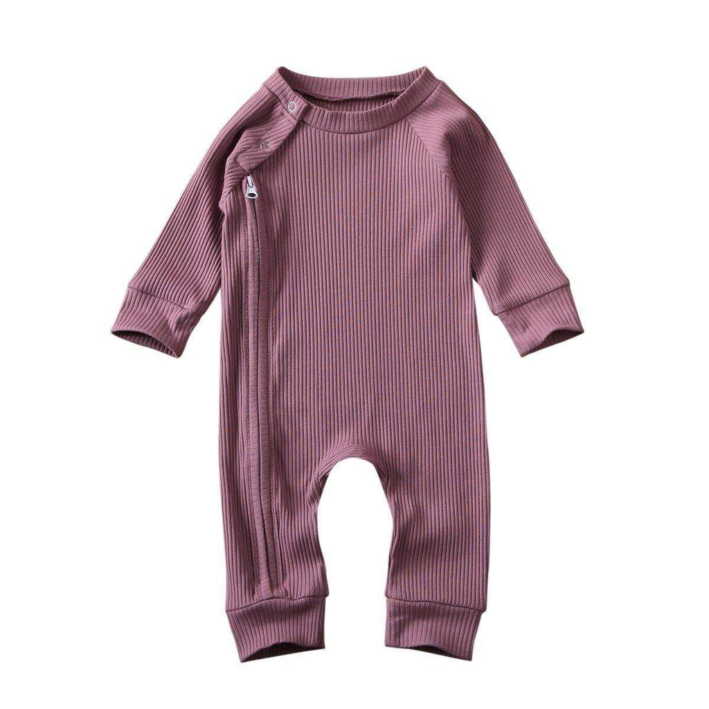 Macacão p/Bebê Canelado Zíper Menina Menino-Nacional-macacão bebe,macacão menina,macacão menino,menina,roupa bebe,roupa menina,unisex