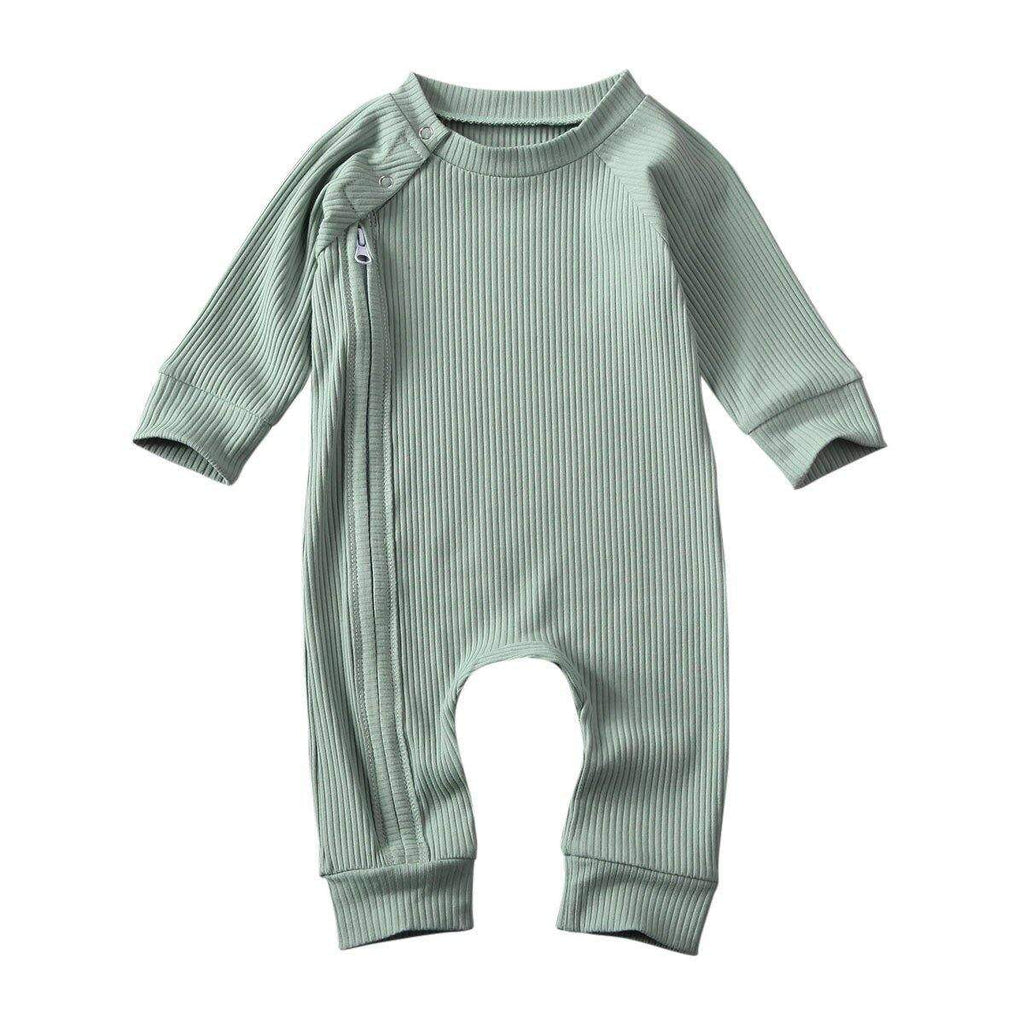 Macacão p/Bebê Canelado Zíper Menina Menino-Nacional-macacão bebe,macacão menina,macacão menino,menina,roupa bebe,roupa menina,unisex