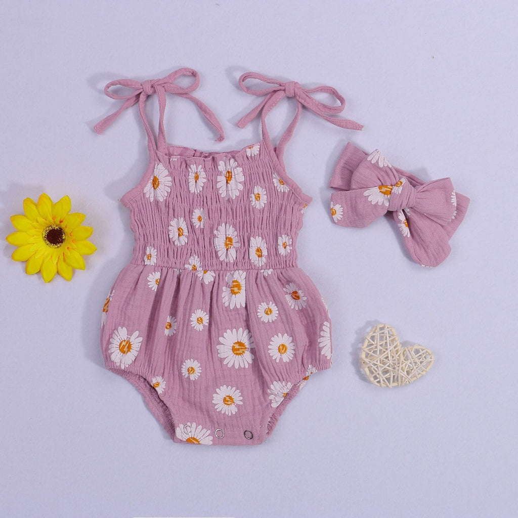 macaquinho menina algodão alcinha  super leve 0 3 6 9 12 18 meses floral estampado botão abotoadura amarração fofo passeio laço lacinho verão fresco fresquinho roupa criança infantil roxo floral