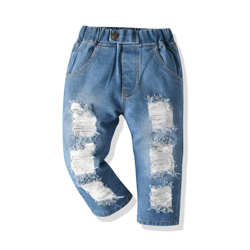 Calça Jeans Destroyed Bebê Infantil | 1-6 Anos-calça bebe menino,calça jeans,Calça Jeans Destroyed Bebê,Calça Jeans Destroyed Bebê Menino,calça jeans infantil,menino