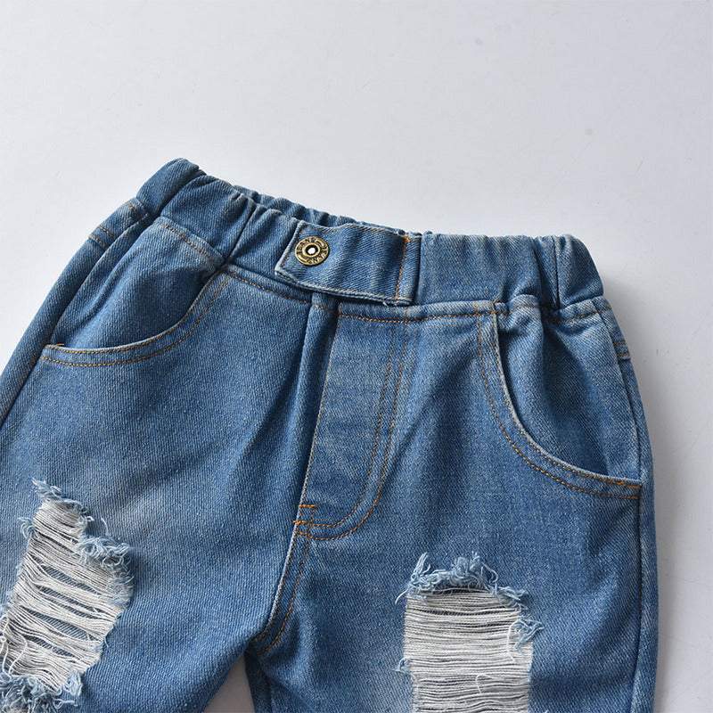 Calça Jeans Destroyed Bebê Infantil | 1-6 Anos-calça bebe menino,calça jeans,Calça Jeans Destroyed Bebê,Calça Jeans Destroyed Bebê Menino,calça jeans infantil,menino