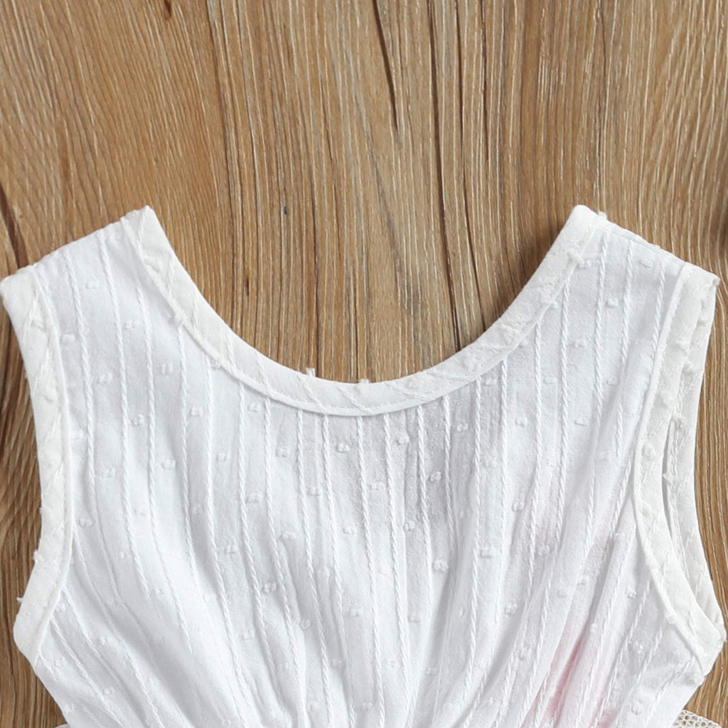 Vestido-Body Branco de Renda Verão Bebê Menina | 6-24 Meses-branco,menina,regata,renda,vestido