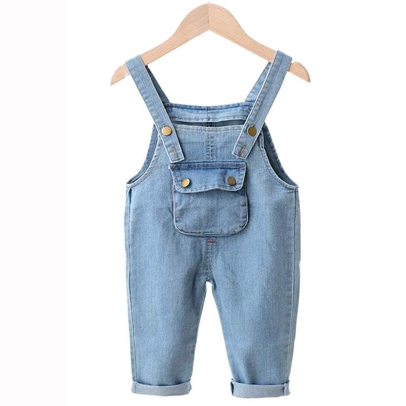 Macacão Jeans Asas de Anjo Bebê Menina/Menino | 9M-4 Anos-anjo,asas de anjo,azul,branco,jardineira,jeans,macacão,menina,menino