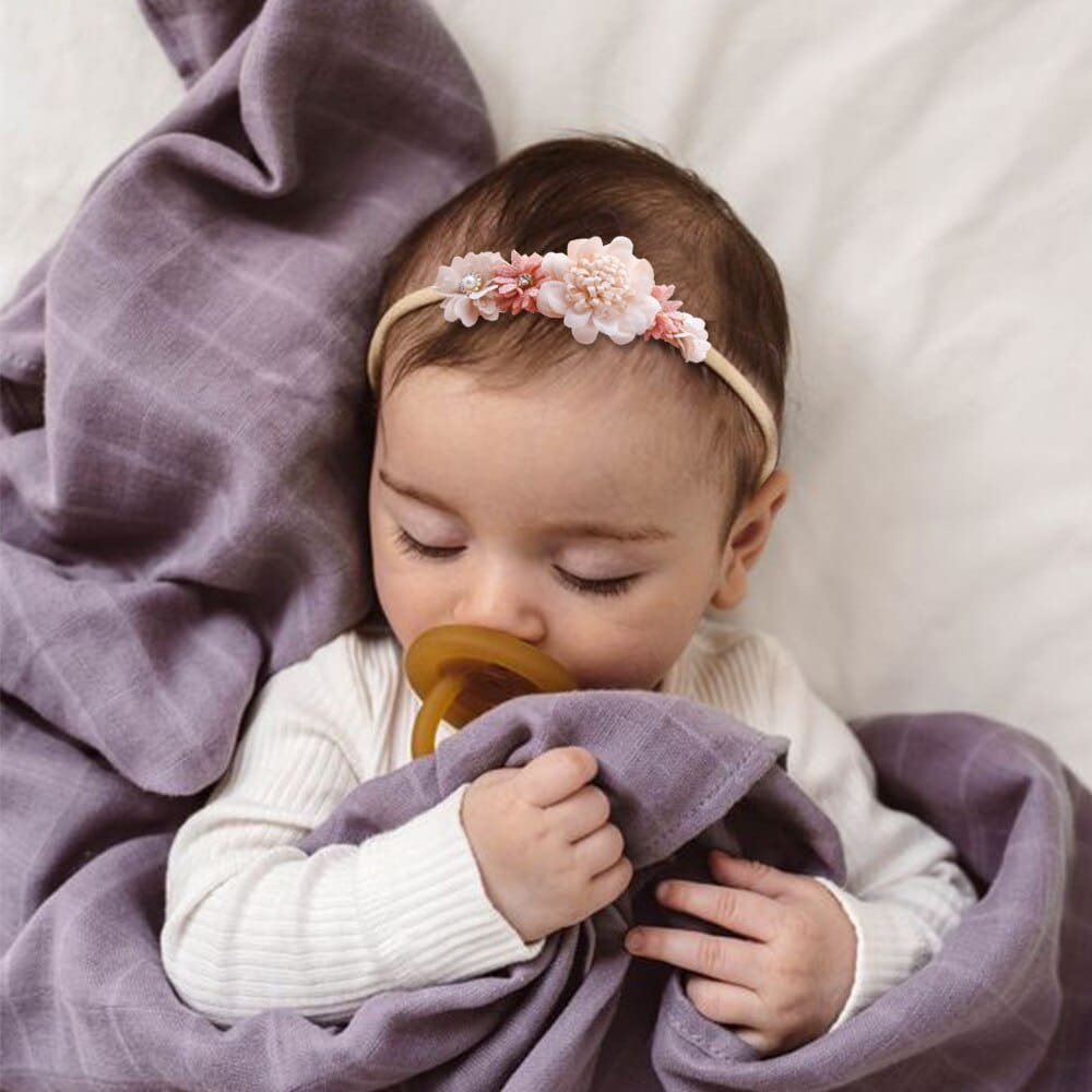 Tiara Floral para Cabelo Bebê Menina |0 -2 Anos