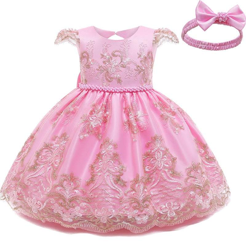 Vestido de Festa Princesa Bordado Rendas Bebê Menina| 3Meses - 8 Anos-vestido de festa para menina,Vestido de Festa Princesa,Vestido de Festa Princesa bordado,Vestido de Festa Princesa menina,Vestido de Festa Princesa menina azul,Vestido de Festa Princesa menina dourado,Vestido de Festa Princesa menina rosa,Vestido de Festa Princesa menina vermelho